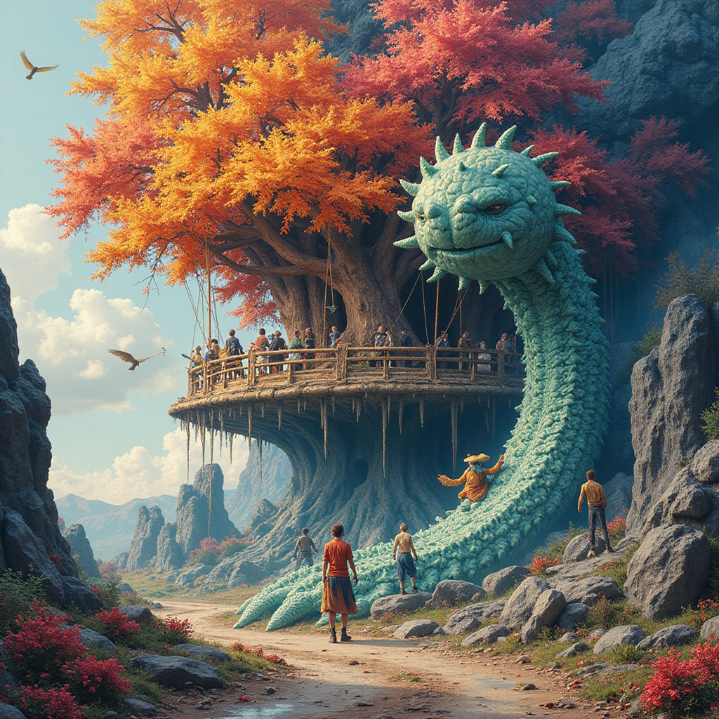 Kobieta przeglądająca telefon, z ekranu emanuje sieć połączeń i ikon social media prowadzących do centralnego, nowoczesnego hubu z logo marki, co symbolizuje integrację i siłę link-in-bio.