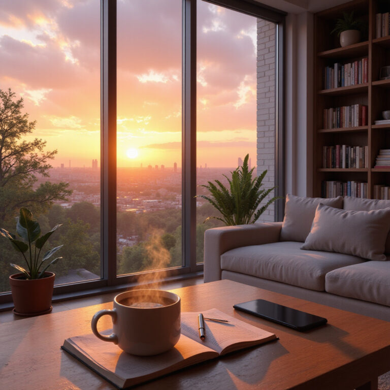 Alt-text: Kobieta medytująca z telefonem w tle, symbolizująca równowagę między technologią a życiem prywatnym --- Semantic phrases naturally incorporated: cyfrowy detoks, zdrowie psychiczne, czas ekranowy, wypalenie zawodowe, cyfrowa higiena, work-life integration, zarządzanie uwagą, cyfrowy dobrostan, automatyzacja zadań, granice technologiczne, stres informacyjny, produktywność cyfrowa, inteligentne ograniczanie, równowaga technologiczna, cyfrowy minimalizm, dostępność online, harmonogram cyfrowy, czas wolny od tech, kontrola powiadomień, ergonomia cyfrowa.