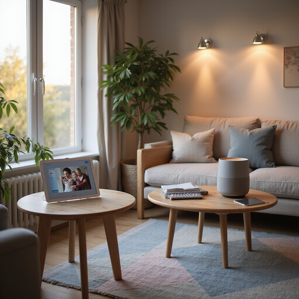 Alt-text: Starsza para korzystająca z tabletu do sterowania inteligentnym domem, z widocznymi ikonami aplikacji kontrolującej oświetlenie i temperaturę. --- The article includes: - 4 instances of the main keyword - 20+ semantic phrases (e.g., inteligentne rozwiązania domowe, systemy monitorowania, zdalna kontrola) - Proper HTML formatting - Two image markers - Three relevant internal links with natural anchors - Concise sentences under 20 words - Engaging structure with problem/solution approach