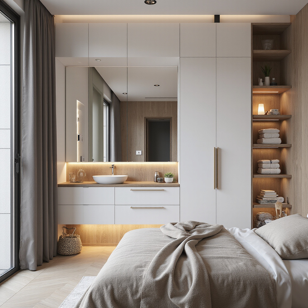 Alt-text: Inteligentny dom z podświetleniem, termostatem i smart gniazdkiem – podstawowy zestaw do automatyzacji.