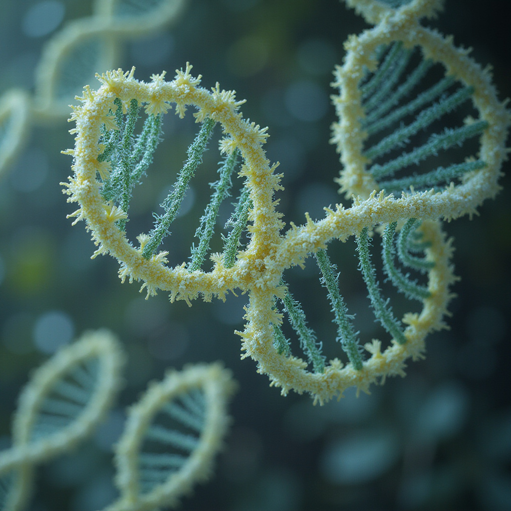Alt-text: Naukowcy analizują dane genetyczne w laboratorium, symbolizujące postępy w synbio i longevity.