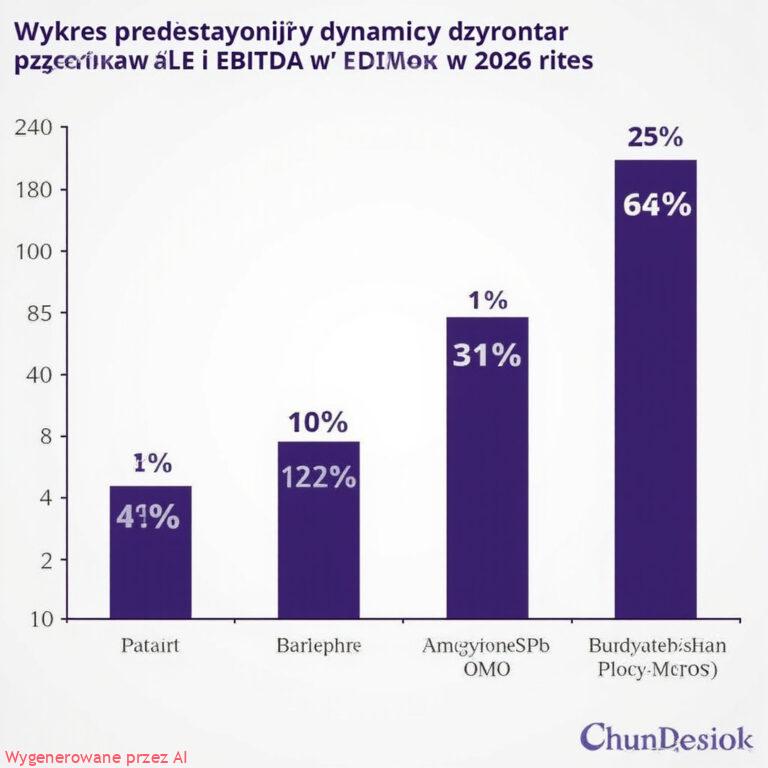Wykres przedstawiający dynamiczny wzrost przychodów i EBITDA AMC w Europie w 2026 roku