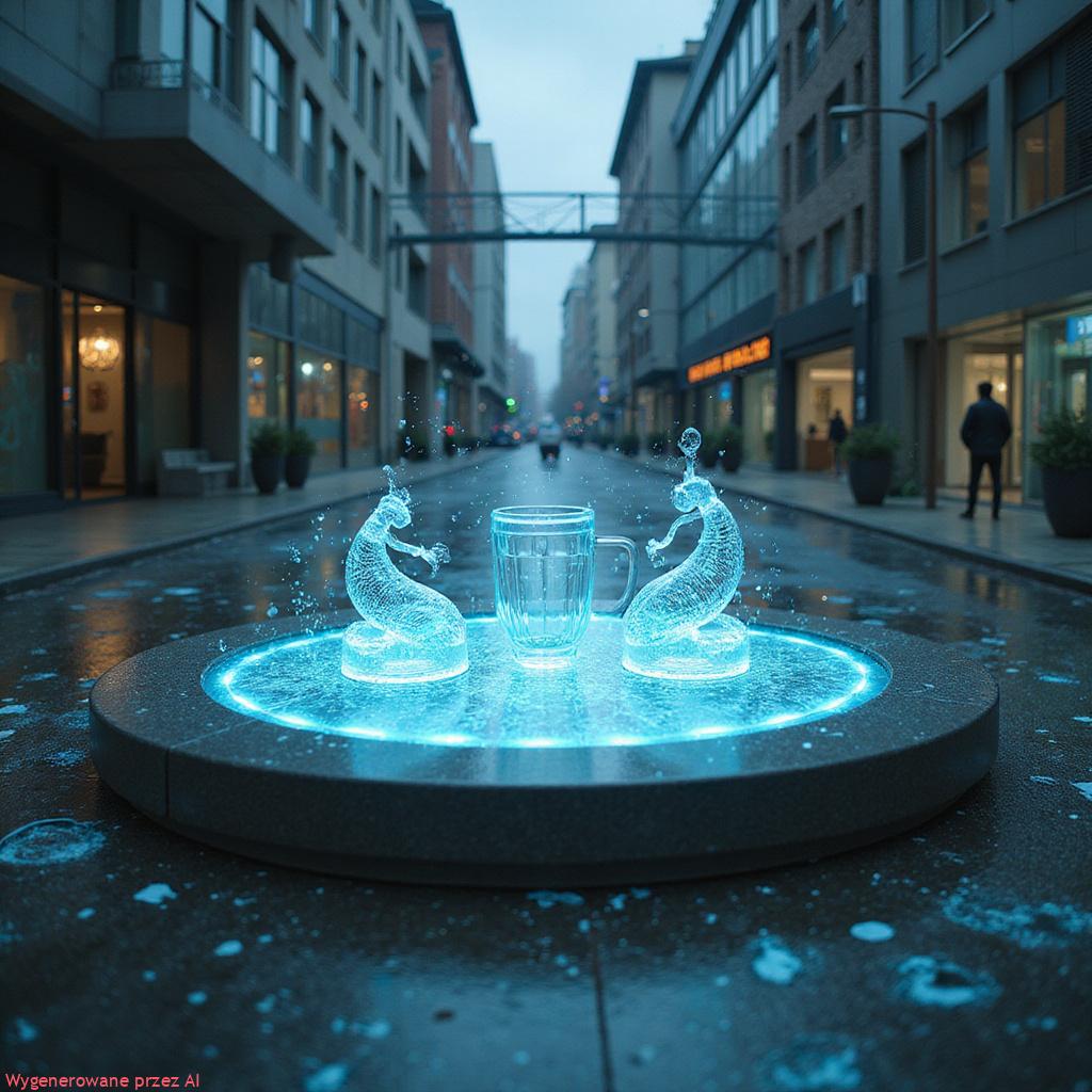 Architektura chmury hybrydowej z wizualizacją połączeń między AWS, Azure i Google Cloud