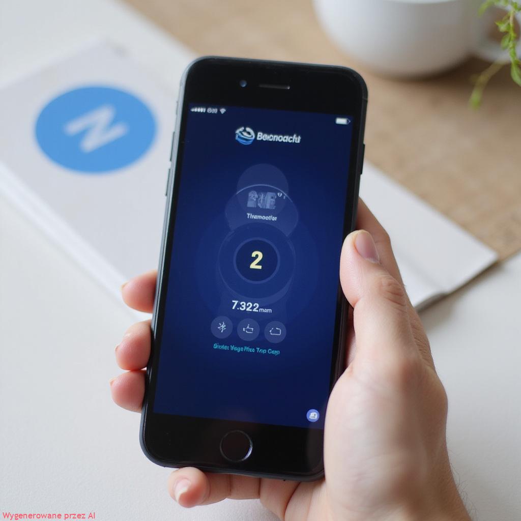 Alt-text for image: Smartfon z wyświetloną aplikacją płatności mobilnej zbliżany do terminala płatniczego z logiem NFC